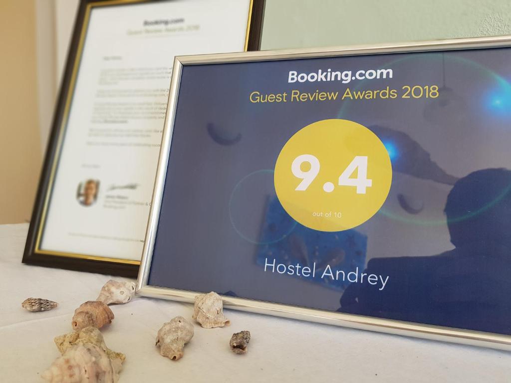 Certifikát, hodnocení, plakát nebo jiný dokument vystavený v ubytování Hostel Andrey