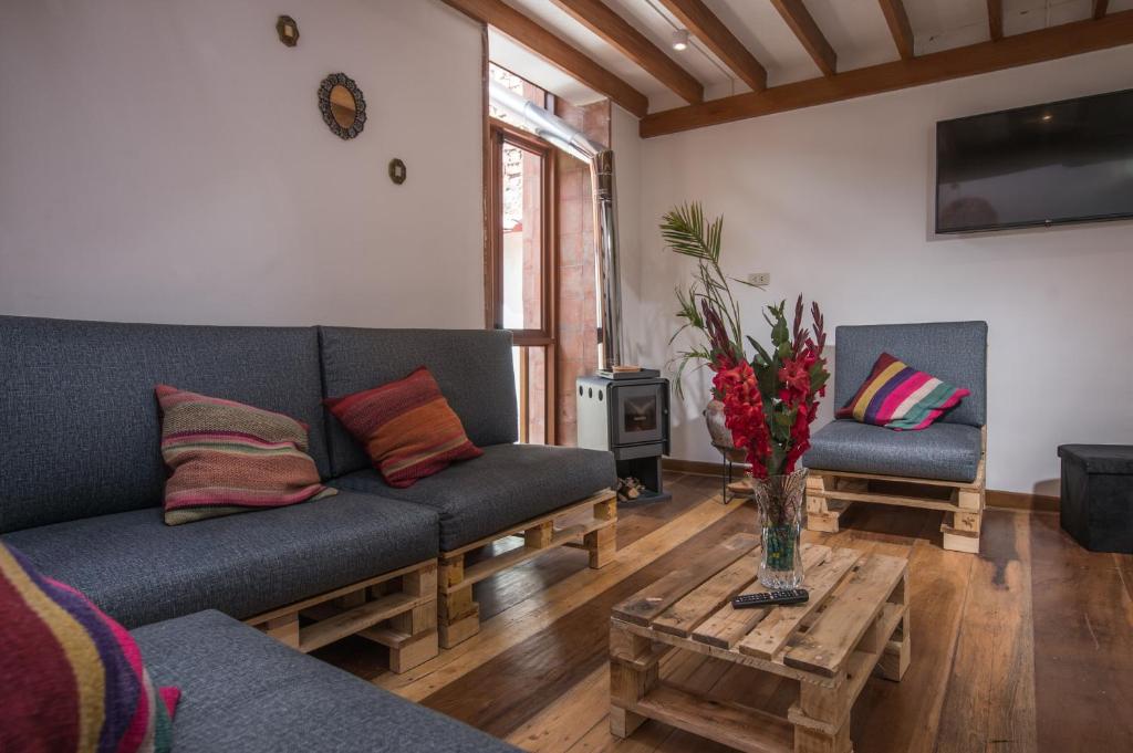 Posezení v ubytování Casa Cavassa Centro Histórico Cusco