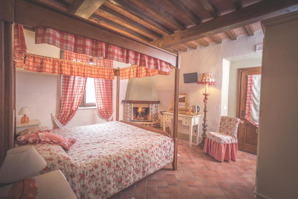 Postel nebo postele na pokoji v ubytování Agriturismo Selvella
