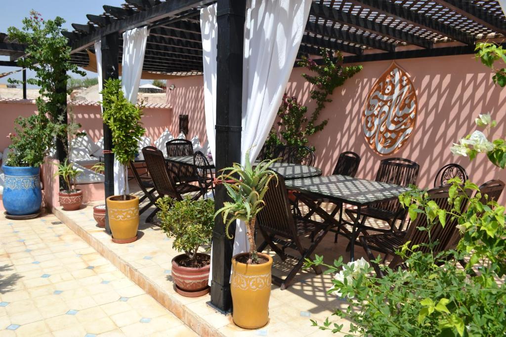 Zahrada ubytování Riad Bayti
