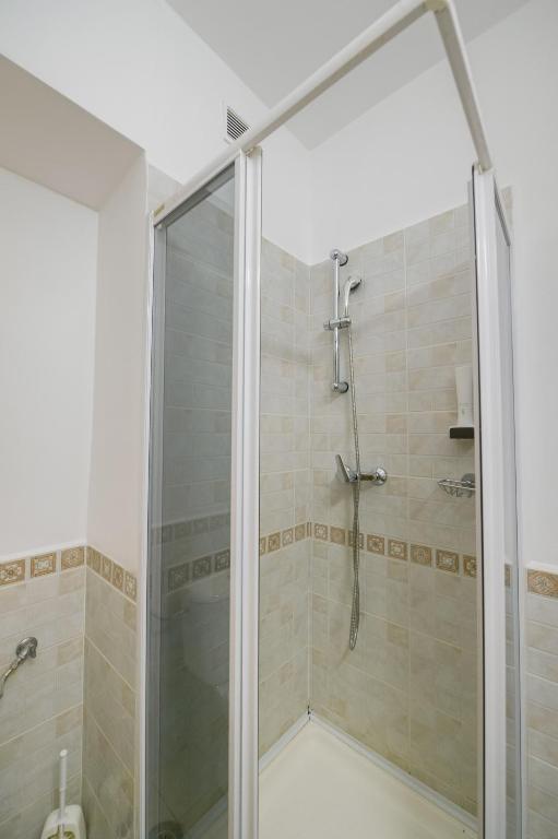 Koupelna v ubytování Hotel Belvedere