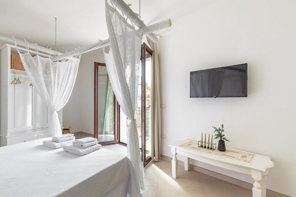 Postel nebo postele na pokoji v ubytování Elune B&B