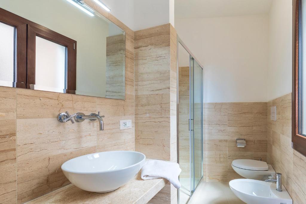Koupelna v ubytování Elune B&B