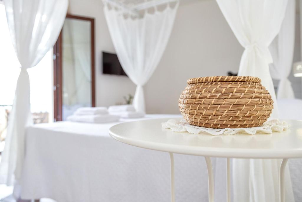 Postel nebo postele na pokoji v ubytování Elune B&B