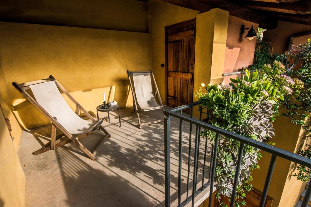 Balkón nebo terasa v ubytování Albergo Ristorante Garibaldi