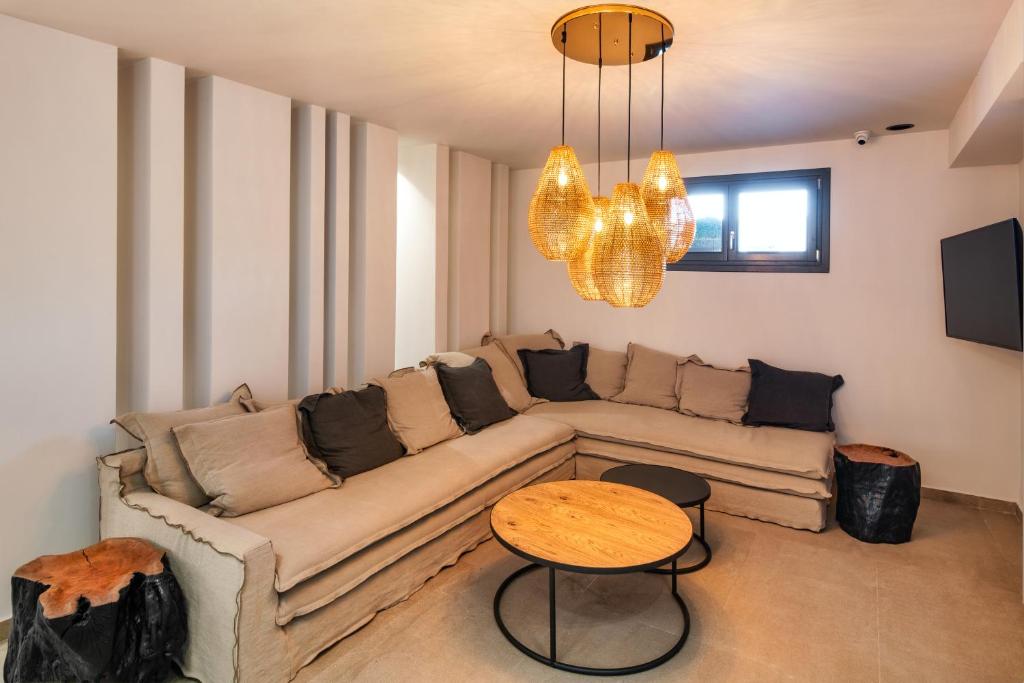 Posezení v ubytování Uma Ray Suites