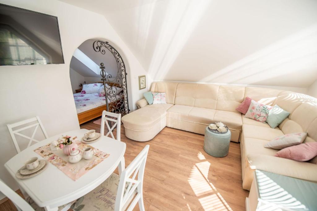 Posezení v ubytování Apartmaji Urška