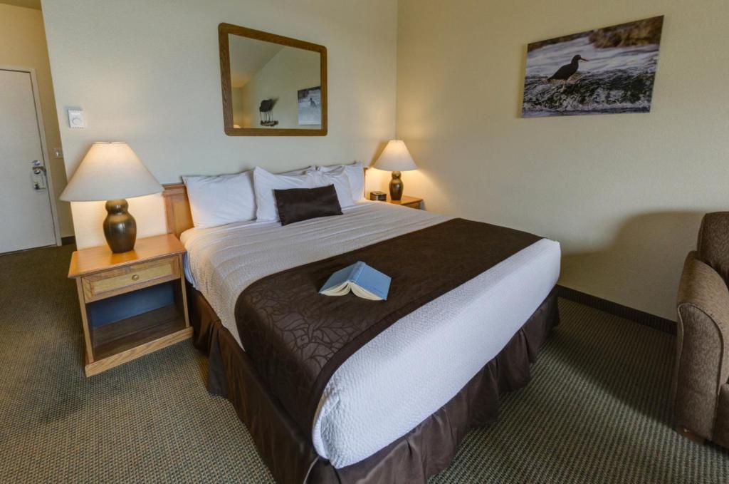 Postel nebo postele na pokoji v ubytování Fireside Motel
