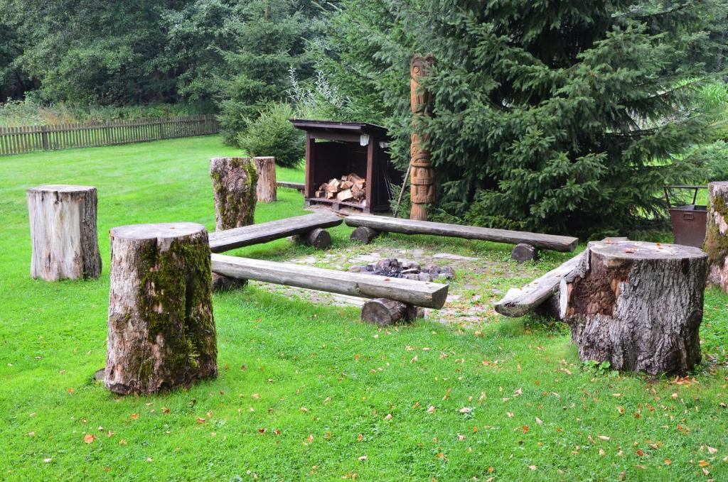 Zahrada ubytování Pension Dita - Adršpach