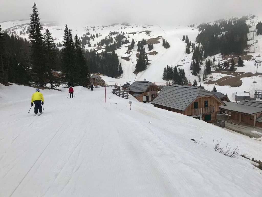 Berghütte Murmele v zimě