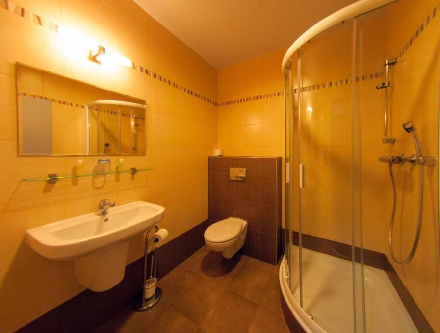 Koupelna v ubytování Hotel Air