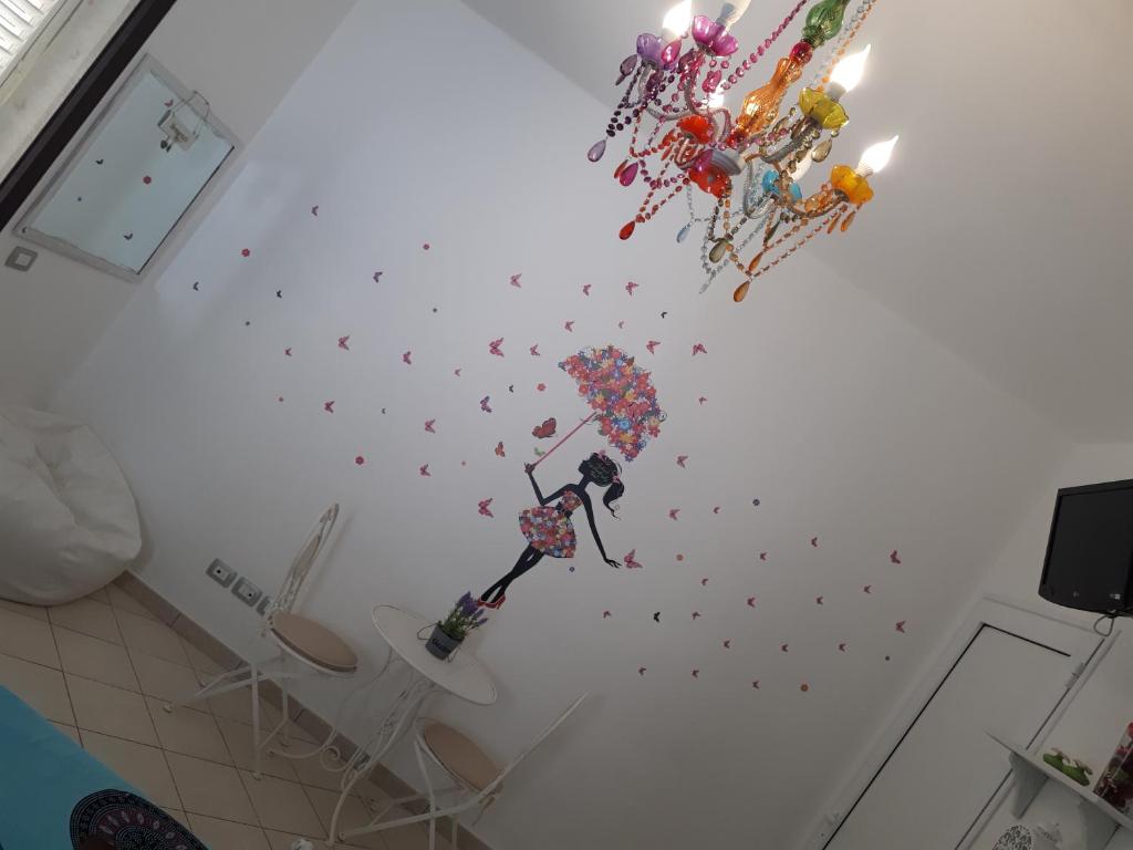 TV a/nebo společenská místnost v ubytování A casa di Rio