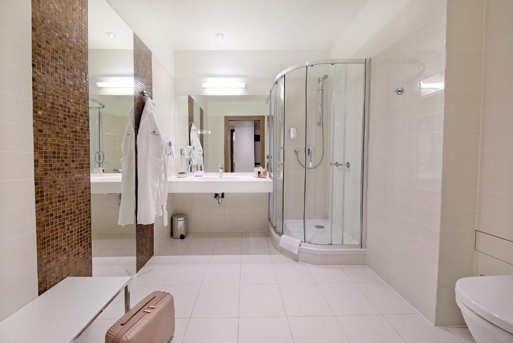 Koupelna v ubytování Hotel Rzeszów