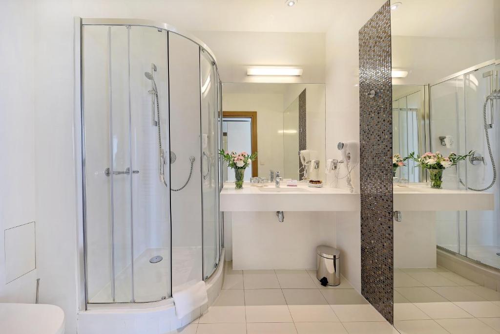 Koupelna v ubytování Hotel Rzeszów