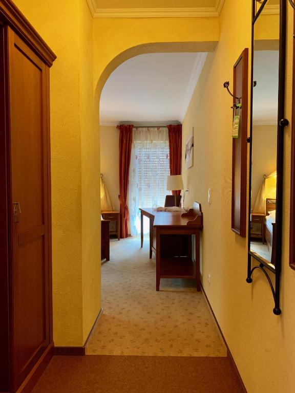 Postel nebo postele na pokoji v ubytování Gasthaus Beinker
