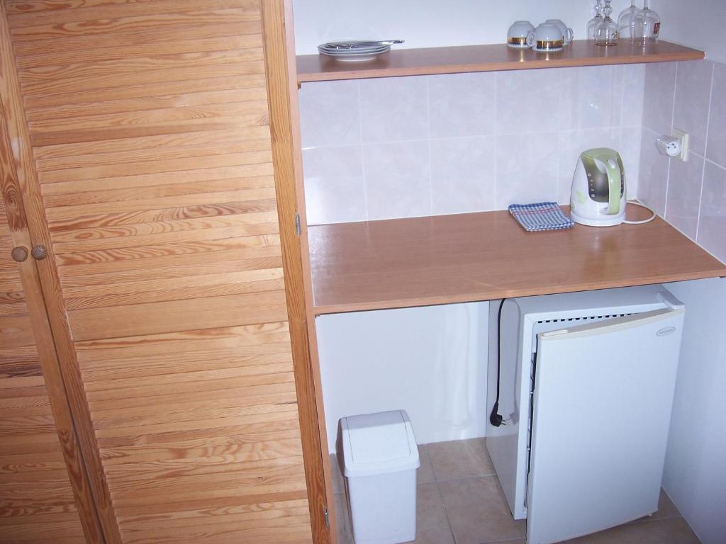 Kuchyň nebo kuchyňský kout v ubytování Penzion Panter