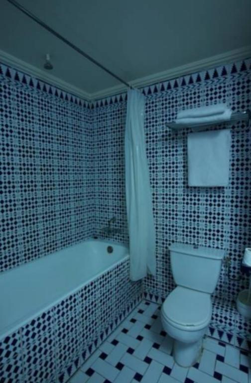 Koupelna v ubytování Hotel Amalay