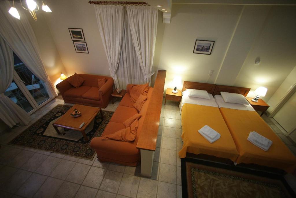Paraliako katerina Studios & Rooms - Biker Friendly Hotel - Salle Familiale Avec Balcon