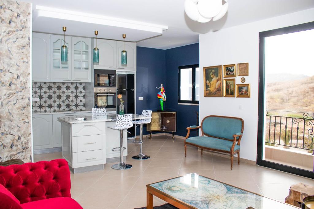Kuchyň nebo kuchyňský kout v ubytování Aparthotel Palace