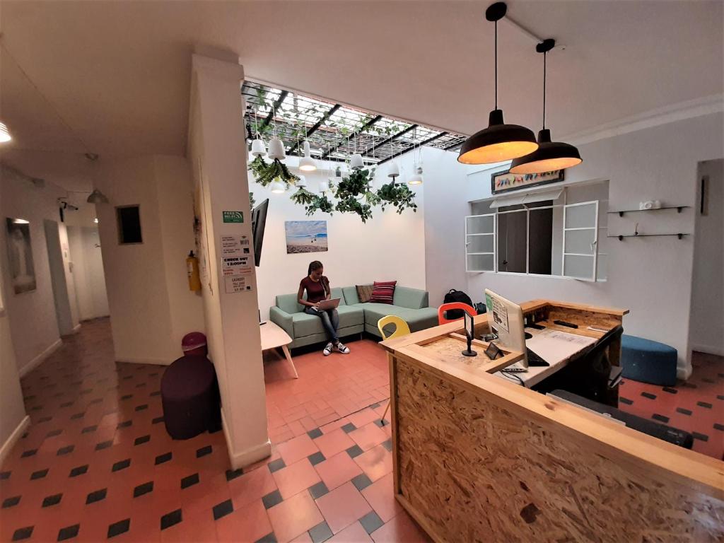 Posezení v ubytování Noah boutique hostels Medellín