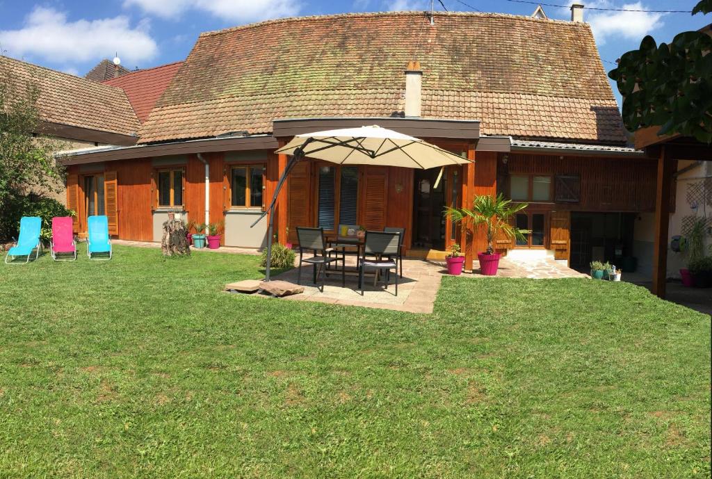 Zahrada ubytování Un petit coin d’Alsace
