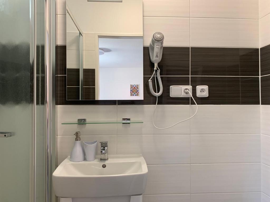Koupelna v ubytování Mikulov Inn - Apartments Slunce