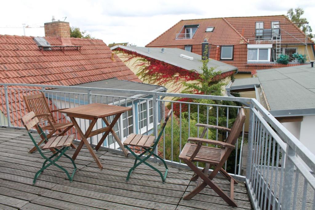 Balkón nebo terasa v ubytování Hotel Zum Strand