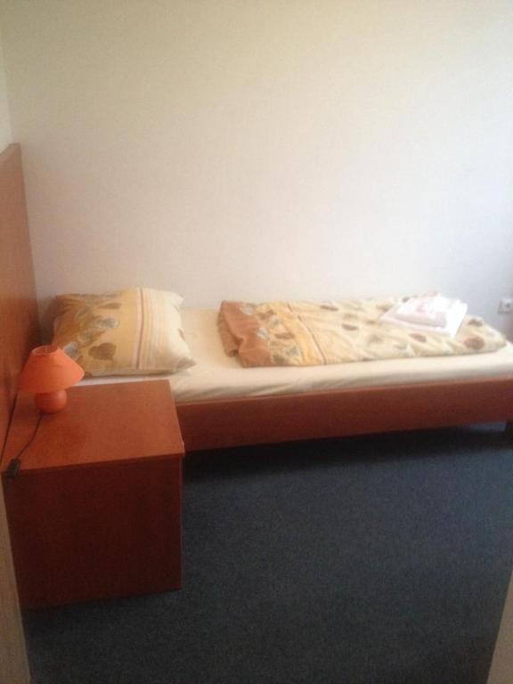 Postel nebo postele na pokoji v ubytování Hotel Růženy