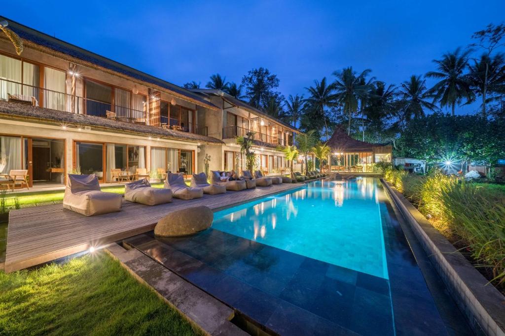 Bazén v ubytování Kandarpa Ubud CHSE Certified nebo v jeho okolí