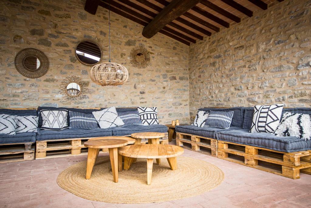 Posezení v ubytování Borgo Castello Panicaglia