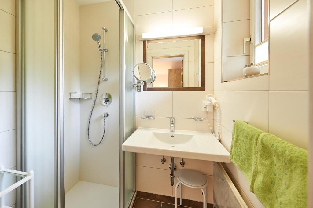 Koupelna v ubytování Haus Alpenheim