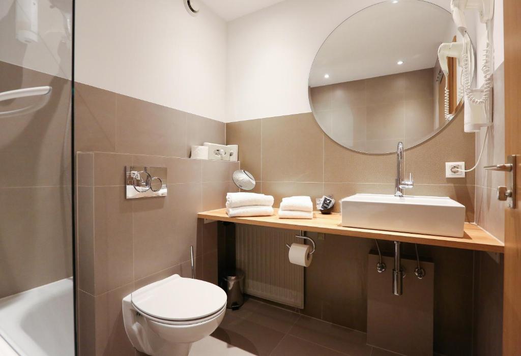 Koupelna v ubytování Arthotel ANA Goggl