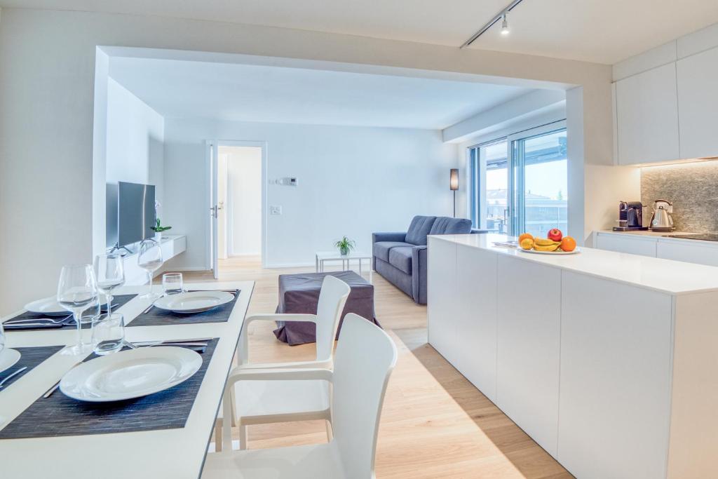 Kuchyň nebo kuchyňský kout v ubytování Sasso Boretto, Luxury Holiday Apartments