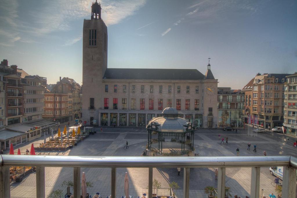 Nespecifikovaný výhled na destinaci Ostende nebo výhled na město při pohledu z hotelu
