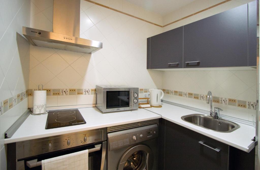 Kuchyňa alebo kuchynka v ubytovaní Apartamentos Mariscal