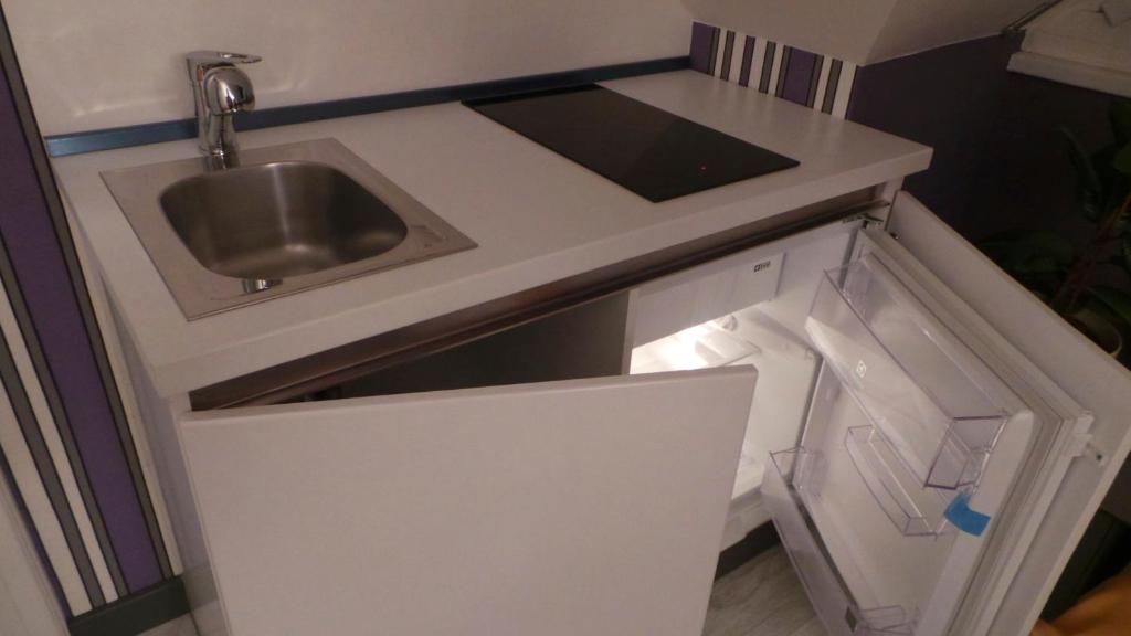 Kuchyň nebo kuchyňský kout v ubytování Apartment Sejko