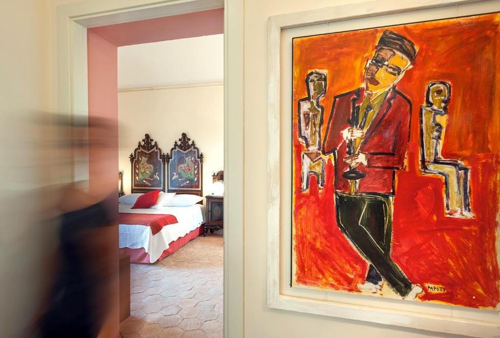 Postel nebo postele na pokoji v ubytování Wine Resort Villagrande