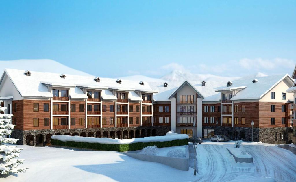New Gudauri Suites v zimě