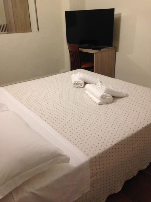 TV a/nebo společenská místnost v ubytování Albergo San Michele