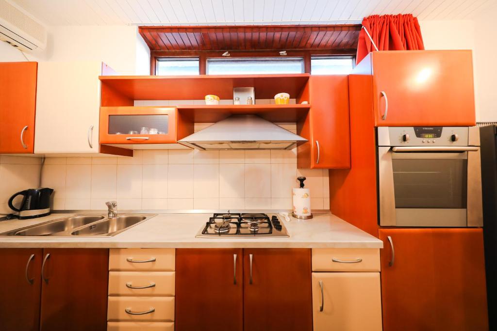 Kuchyňa alebo kuchynka v ubytovaní Apartman Antisin