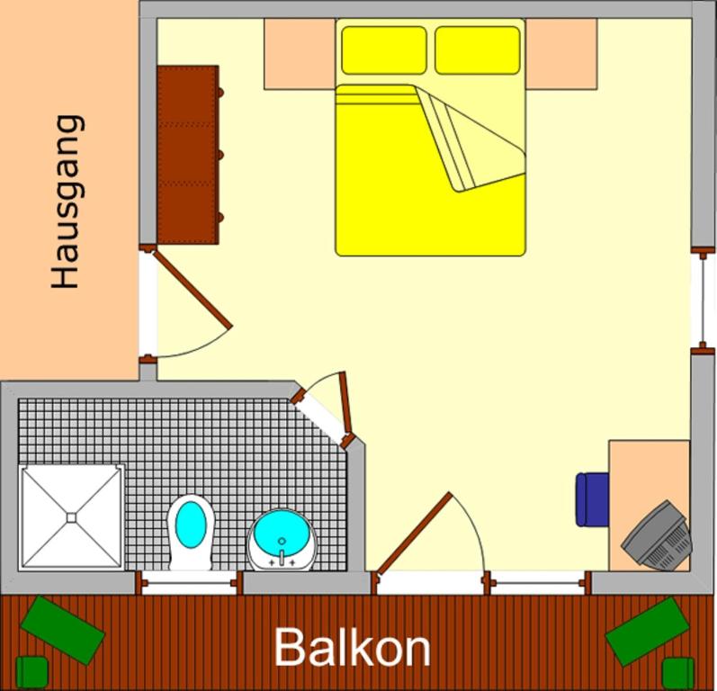 Půdorys ubytování Haus Romantika