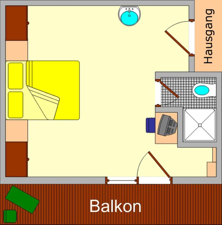 Půdorys ubytování Haus Romantika