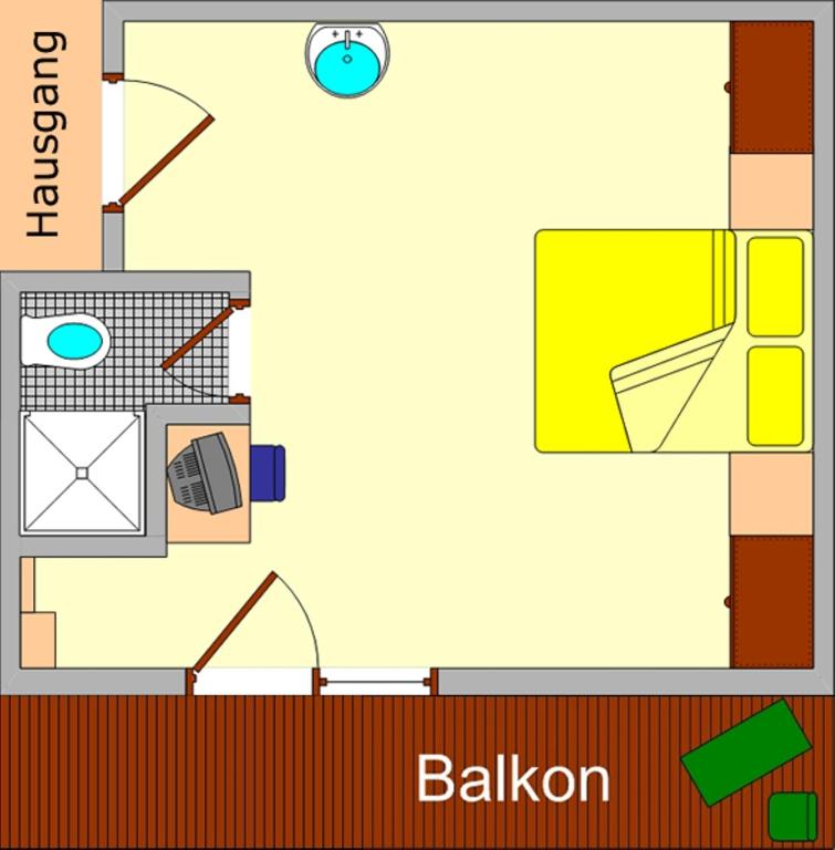 Půdorys ubytování Haus Romantika