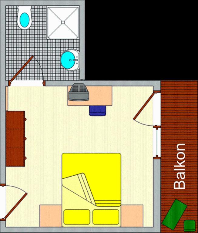 Půdorys ubytování Haus Romantika