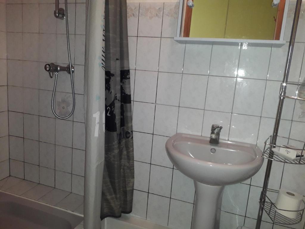 Koupelna v ubytování Studio du gite