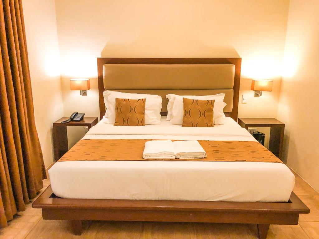 Katil atau katil-katil dalam bilik di The Piccolo Hotel of Boracay