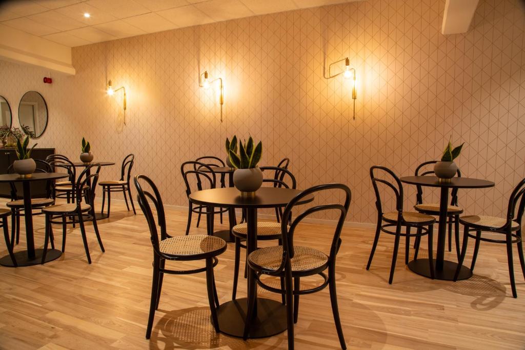 Posezení v ubytování Hotell Syfabriken