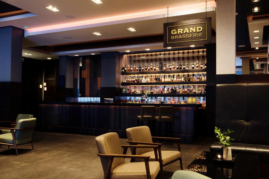 Lounge nebo bar v ubytování Hotel Reykjavík Grand