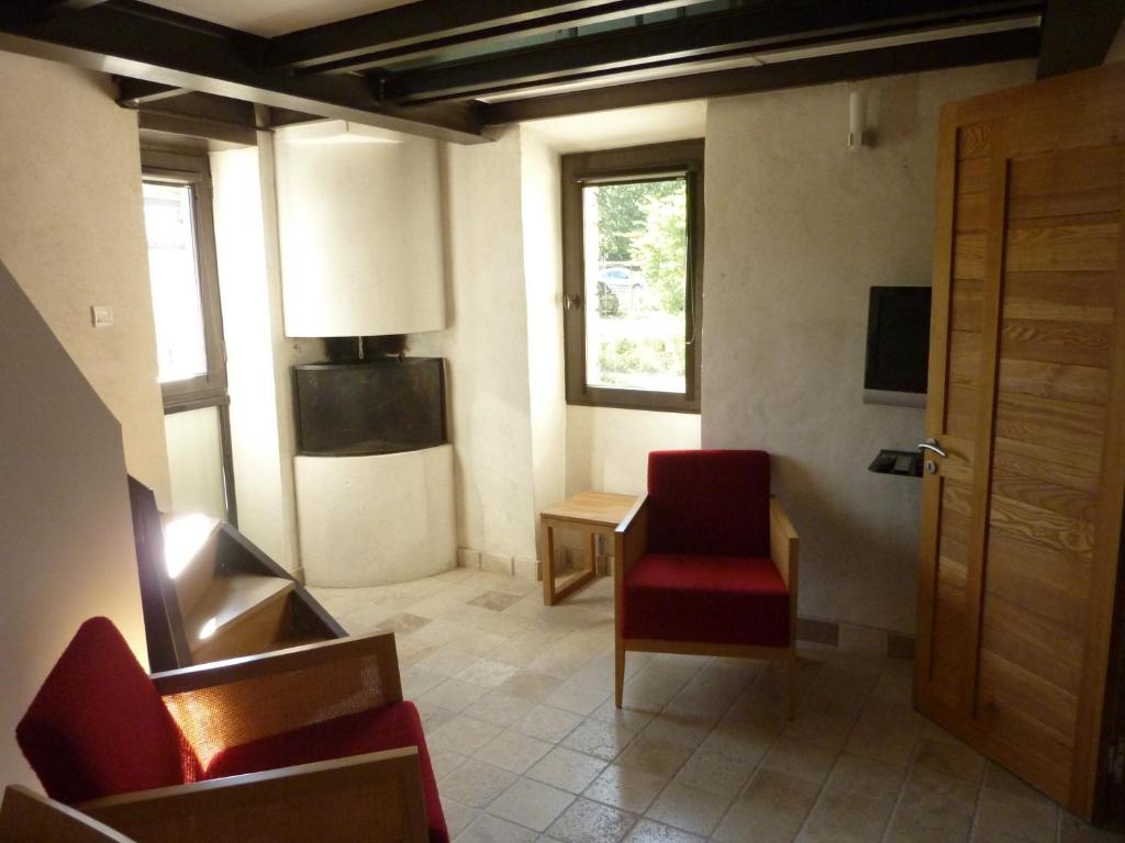 Posezení v ubytování Hameau de Pichovet