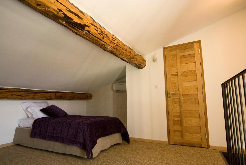 Postel nebo postele na pokoji v ubytování Hameau de Pichovet